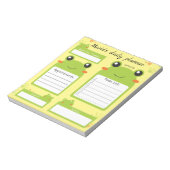 Bloc-notes du planificateur de grenouilles quotidi (Tourné)