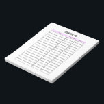 Bloc-notes du planificateur de journal du temps de<br><div class="desc">Bloc-notes du planificateur de journal du temps de travail</div>