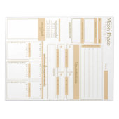 Bloc-notes du planificateur de la manifestation de (Devant)