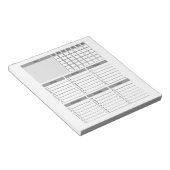 Bloc-notes du planificateur de programme quotidien (Incliné)