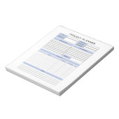 Bloc-notes du planificateur de projets (Tourné)