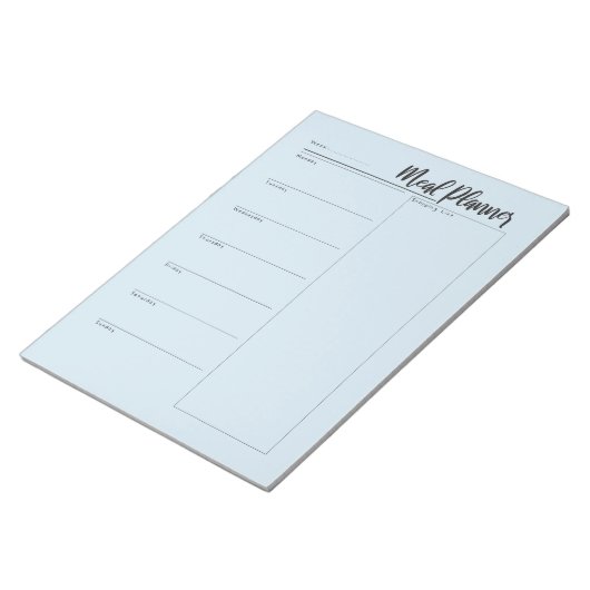 Bloc-notes du planificateur de repas (Incliné)