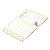 Bloc-notes du planificateur de repas hebdomadaire (Incliné)