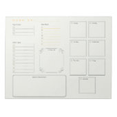 Bloc-notes du planificateur hebdomadaire (Devant)