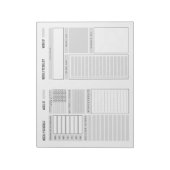 Bloc-notes du planificateur hebdomadaire (Tourné)