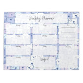 Bloc-notes du planificateur hebdomadaire chien (Devant)