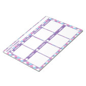 Bloc-notes du planificateur hebdomadaire simple (Incliné)