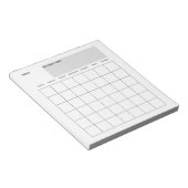 Bloc-notes du planificateur mensuel moderne (Incliné)