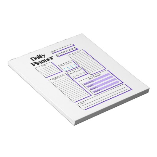 Bloc-notes du planificateur quotidien (Incliné)