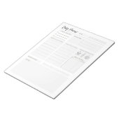 Bloc-notes du planificateur quotidien des ventes d (Incliné)