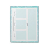 Bloc-notes du planificateur quotidien - Thème été (Tourné)