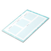 Bloc-notes du planificateur quotidien - Thème été (Incliné)