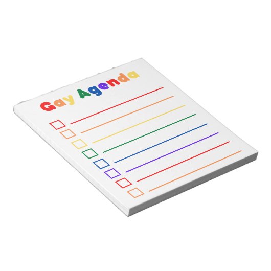 Bloc-notes du programme gay (Incliné)