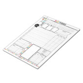 Bloc-notes du programme quotidien Hello Planner (Incliné)