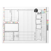 Bloc-notes du programme quotidien Hello Planner (Devant)