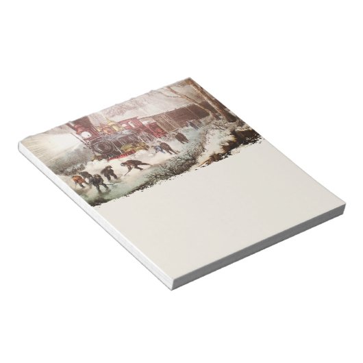 Bloc-notes du train à neige (Incliné)