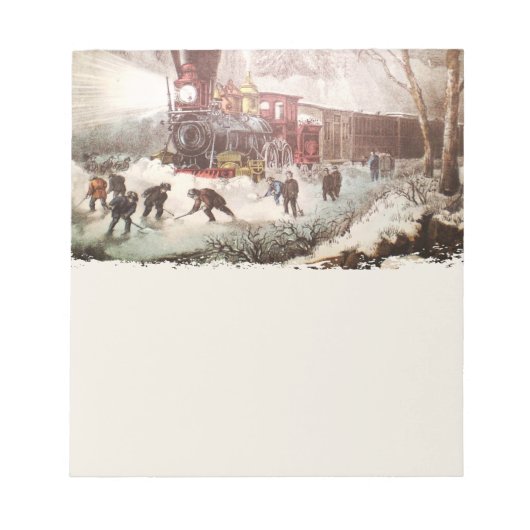 Bloc-notes du train à neige (Devant)