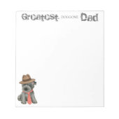 Bloc-notes écossais Terrier Dad (Devant)