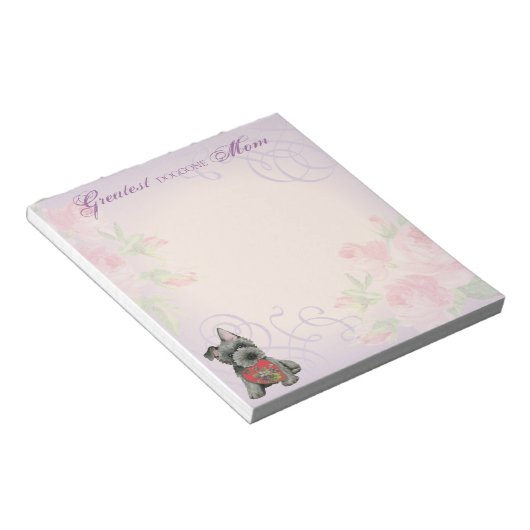 Bloc-notes écossais Terrier Heart Mom (Incliné)