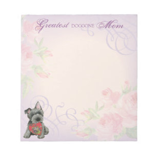 Bloc-notes écossais Terrier Heart Mom