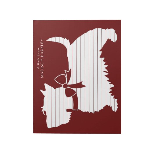 Bloc-notes écossais Terrier Scottish Chien Chien C (Tourné)