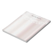 Bloc-notes élégant à dentelle blanche (Tourné)