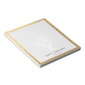 Bloc-notes élégant en or corail blanc (Incliné)