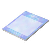 Bloc-notes élégant Faux Iridescente Foil (Tourné)
