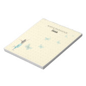 Bloc-notes élégant papillon aquarelle (Tourné)