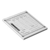 Bloc-notes élégant pour bunco (Incliné)