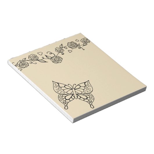 Bloc-notes élégant pour papillon (Incliné)