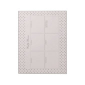 Bloc-notes élégant rose à points noirs en papier d (Tourné)