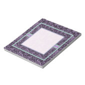Bloc-notes élégant violet gothique Grunge (Tourné)