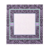 Bloc-notes élégant violet gothique Grunge (Devant)