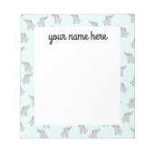 Bloc-notes éléphant personnalisé (Devant)