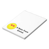 Bloc-notes Emoji personnalisé (Tourné)