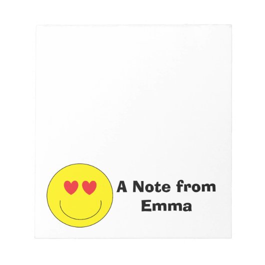 Bloc-notes Emoji personnalisé (Devant)