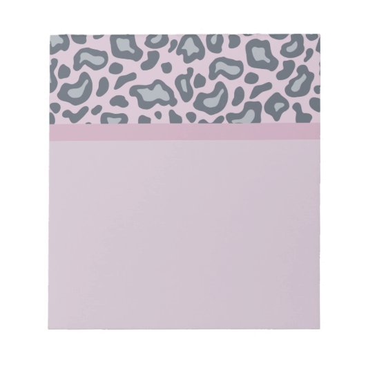 Bloc-notes Empreinte de léopard Lavender (Devant)