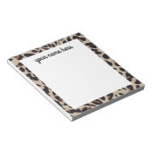 Bloc-notes Empreinte de léopard personnalisé (Incliné)