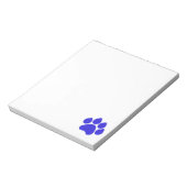 Bloc-notes Empreinte de Patte Bleue (Tourné)
