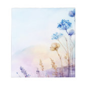 Bloc-notes en aquarelle florale (Devant)