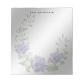 Bloc-notes en aquarelle violet (Devant)