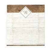 Bloc-notes en bois blanc (Devant)