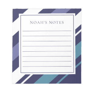 Bloc-notes en diagonale de bande moderne