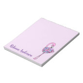 Bloc-notes en Flamant rose floral élégant (Tourné)