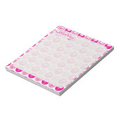 Bloc-notes en Flamant rose rose (Tourné)