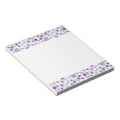 Bloc-notes en fleur floral - Bliss à bordure blanc (Incliné)