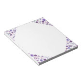 Bloc-notes en fleurs - Coin blanc (Incliné)
