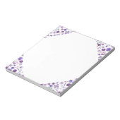 Bloc-notes en fleurs - Coin blanc (Tourné)