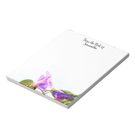 Bloc-notes en forme de fleur du matin (Tourné)